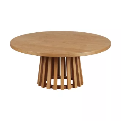 Kávézóasztal O80x35cm barna @ SANGATTE
