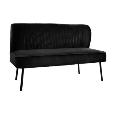 Kanapé 124x121x75,2cm fekete/fa@ Jerteh