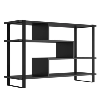 Polc 118X35X75cm fekete Maasim@