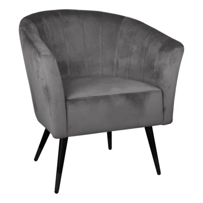 Szék 65x70x78cm szürke/fekete @ Ampaha