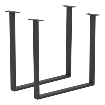 Asztalláb 70x6x71cm fek 2db@ Farahalana