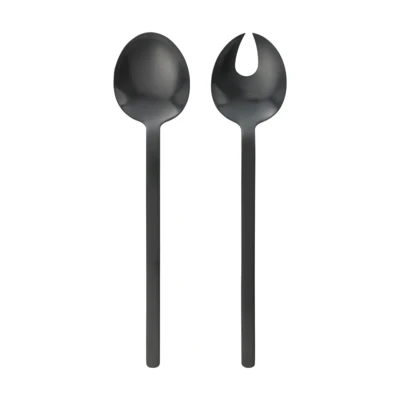 Salátás evőeszk. 2 részes fekete@ Seoni