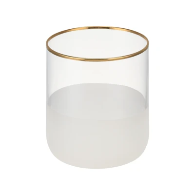 Vizespohár 9cm fehér/átl/arany@ Astola