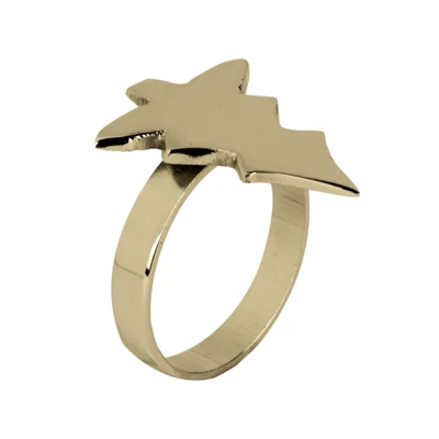 Szalvétagyűrű fenyőfa arany @