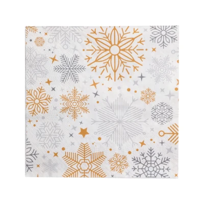 Szalvéta csillagos/hópelyhes 20db@