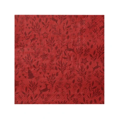 Szalvéta bordó 20db @