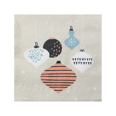 Szalvéta karácsonyi gömbök 20db @