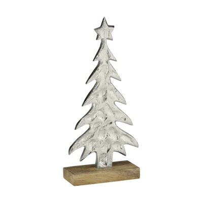 Dekor fenyőfa 24cm m.nik/barn@