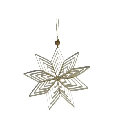 Papírcsillag O20cm krém-arany@