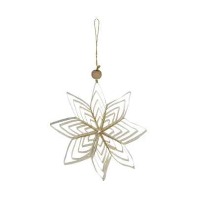 Papírcsillag O15cm krém-arany@