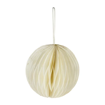 Papírgömb O15cm krém-arany@