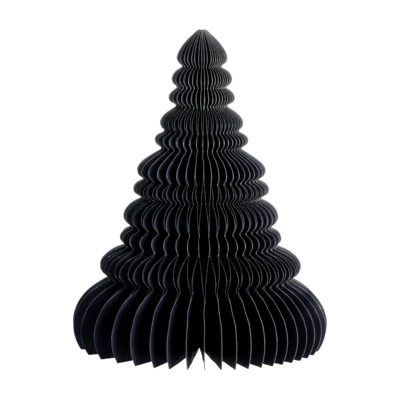 Papír fenyőfa 30cm zöld/króm@