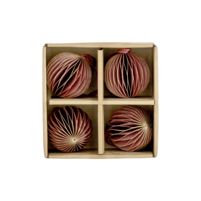 Papírgolyó O7cm bordó 4db Matanao@