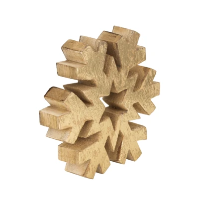 Hópehely 20x3,5x20cm aranysz@