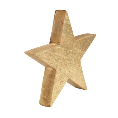 Csillag 24,5x3,5x24,5cm arany@