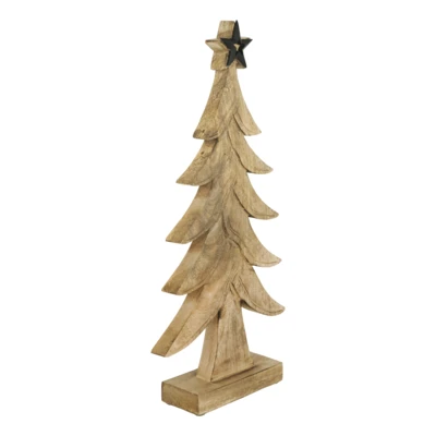 Fenyőfa 22x6x45cm fekete Baliguian@