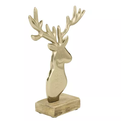 Szarvas 16x5x22cm aranyszínű@ Baliguian
