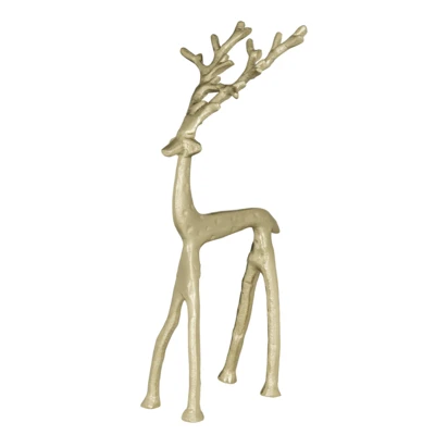 Rénszarvas 11x9,7x25,5cm arany@