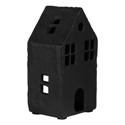 Dekor madárház 8x6x14cm fek @