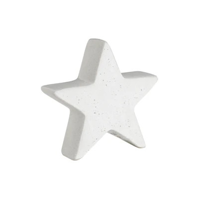 Dekor csillag 12x4x12cm fehér @