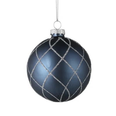 Karácsonyfagömb O8cm kék @