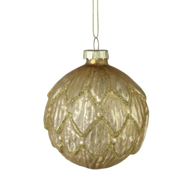 Karácsonyfagömb O8cm aranyszínű @