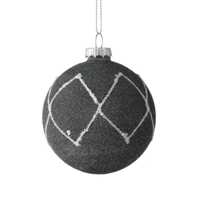 Karácsonyfagömb O8cm szürke @