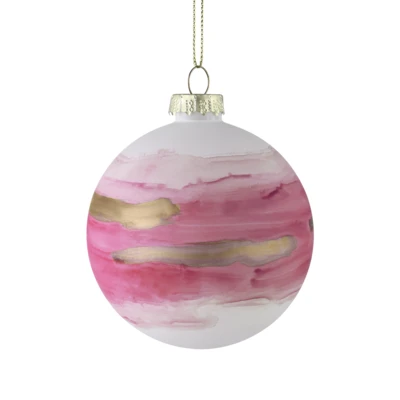 Karácsonyfagömb O8cm pink @