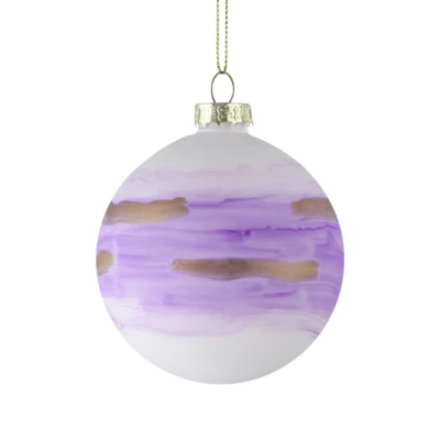 Karácsonyfagömb O8cm lila @