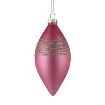 Karácsonyfadísz O6cmx12cm pink @