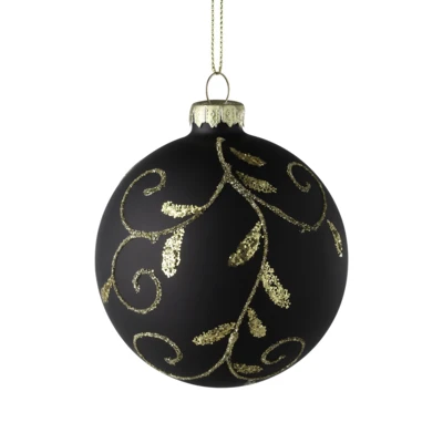 Karácsonyfagömb O8cm fekete @