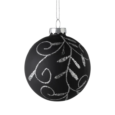 Karácsonyfagömb O8cm fekete @