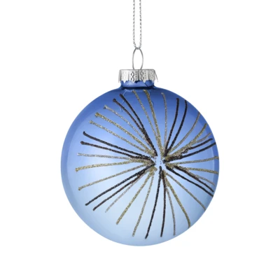 Karácsonyfagömb O8cm kék @