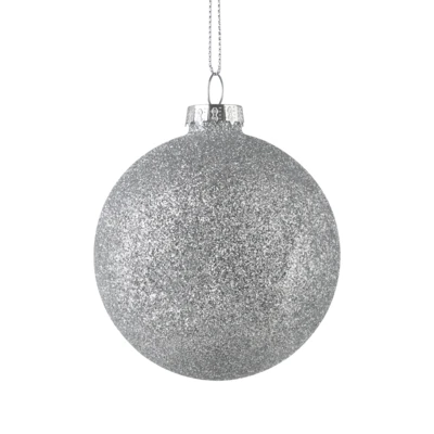 Karácsonyfagömb O8cm ezüst csill@