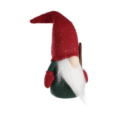 Kari manó 13x13x45cm piros sapka @