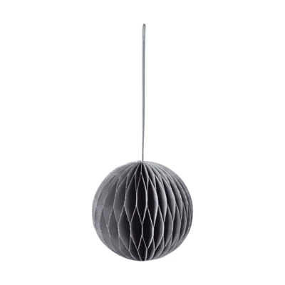 Lampion O10cm szürke/ezüstszín @