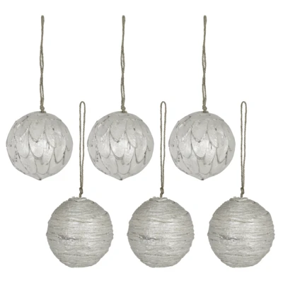 6XSzárazvirág golyó csillámos @