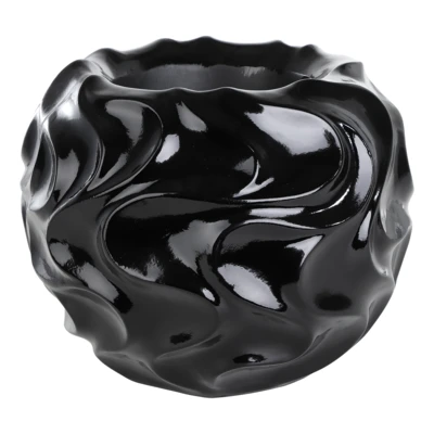 Kaspó O38x32,5cm fekete Abbeylara@