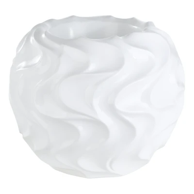 Kaspó O50x40cm fehér Abbeylara@