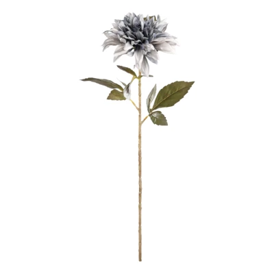 Művirág dália 66cm kék/fehér@ Semporna