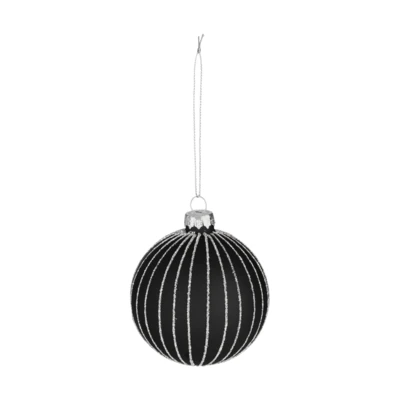 Karácsonyfagömb O8cm fekete @