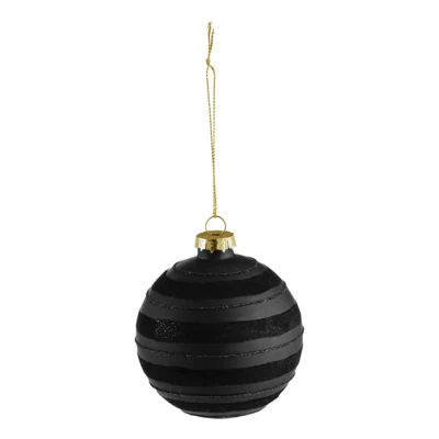 Karácsonyfagömb O8cm fk/csíkos @