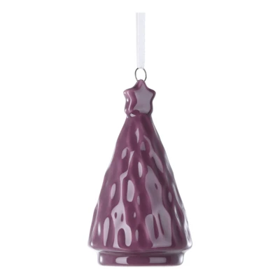 Függő fenyőfa 8,8cm ibolyalila @