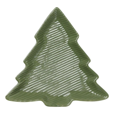 Tálca fenyő alak 21,1x20,5 zöld@