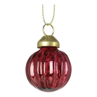 Karácsonyfadísz 6db piros/pink @