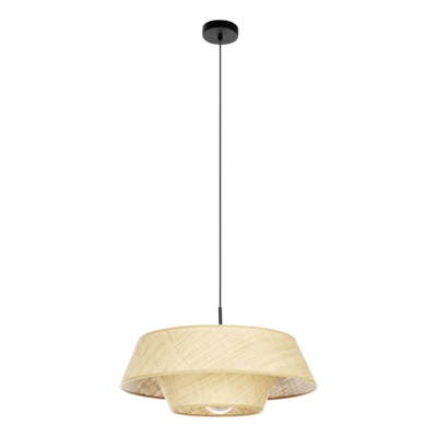 MARFORD Függ.E27 60W raffia/fe