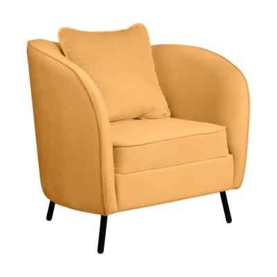 Fotel+párn81,5x61,5x91cm mustár@ Cagwait