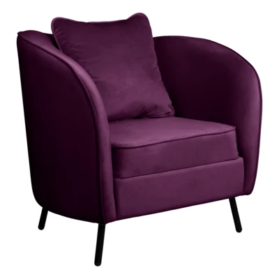 Fotel+párna 81,5x61,5x91cm lila@ Cagwait