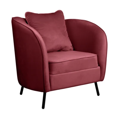 Fotel+párna81,5x61,5x91cm bordó@ Cagwait