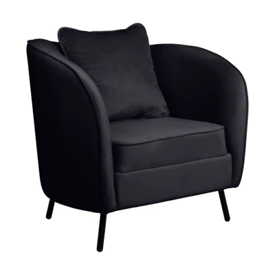 Fotel+párna 81,5x61,5x91cm fek@ Cagwait